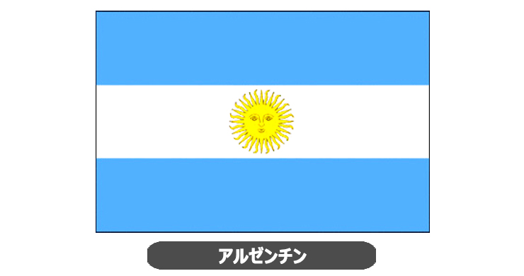 アルゼンチン国旗・卓上旗 JT-A-flag-Argentina