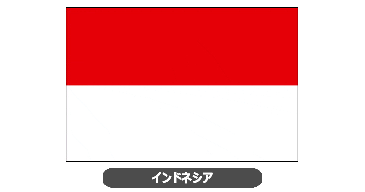 外国旗・卓上旗, インドネシア