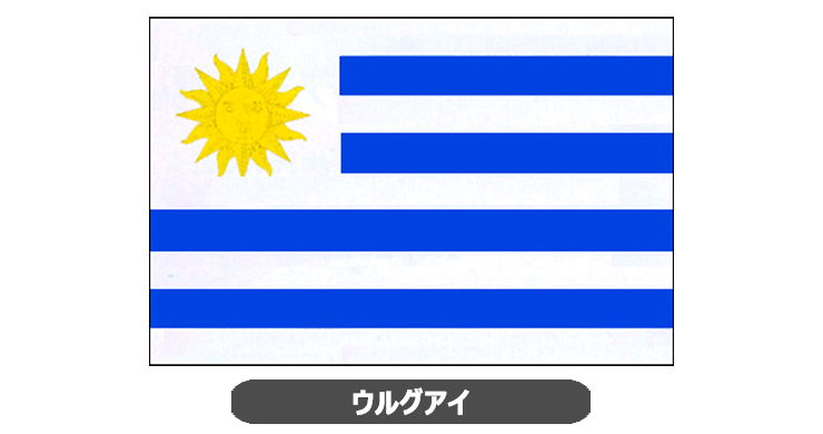 ウルグアイ国旗・卓上旗 JT-A-flag-Uruguay