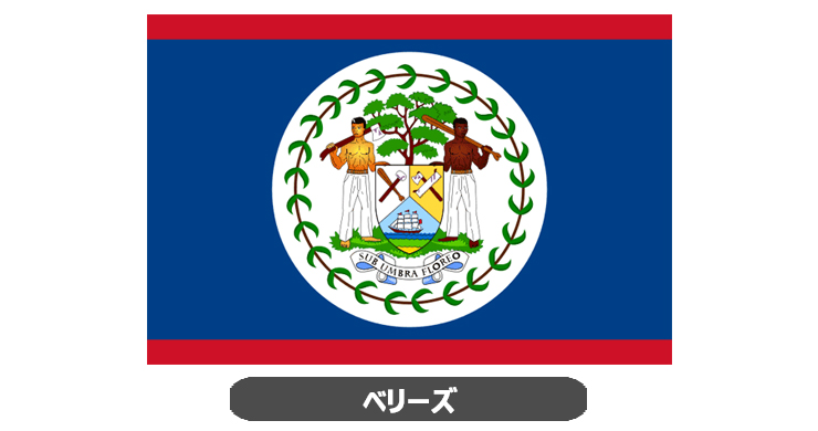 ベリーズ国旗・卓上旗 JT-H-flag-Belize