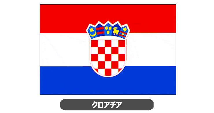 クロアチア国旗・卓上旗 JT-K-flag-Croatia