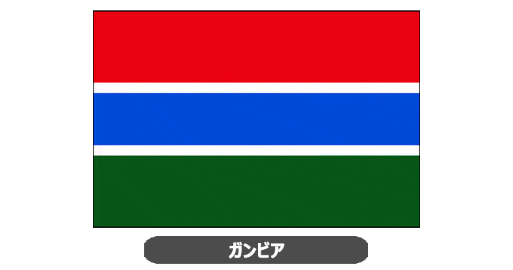 ガンビア国旗・卓上旗 JT-K-flag-Gambia