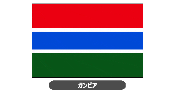 ガンビア国旗・卓上旗 JT-K-flag-Gambia