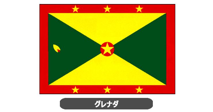 グレナダ国旗・卓上旗 JT-K-flag-Grenada