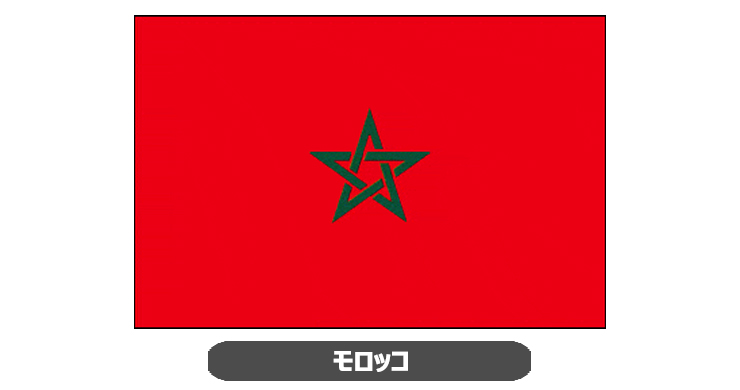 モロッコ国旗・卓上旗 JT-M-flag-Morocco