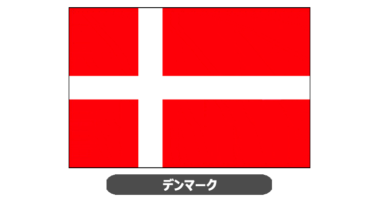 デンマーク国旗・卓上旗 JT-T-flag-Denmark