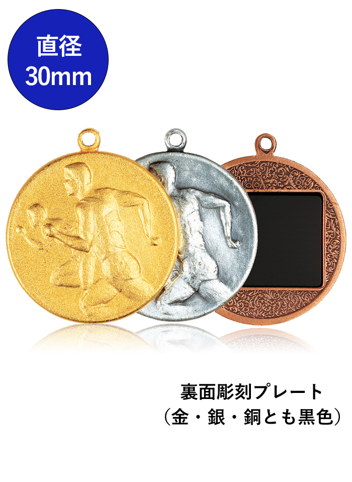 最小サイズの表彰メダル JV-M