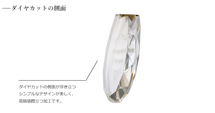 オリジナル製作ができるダイヤモンドクラウンメダルダイヤカット JV-VOM-16