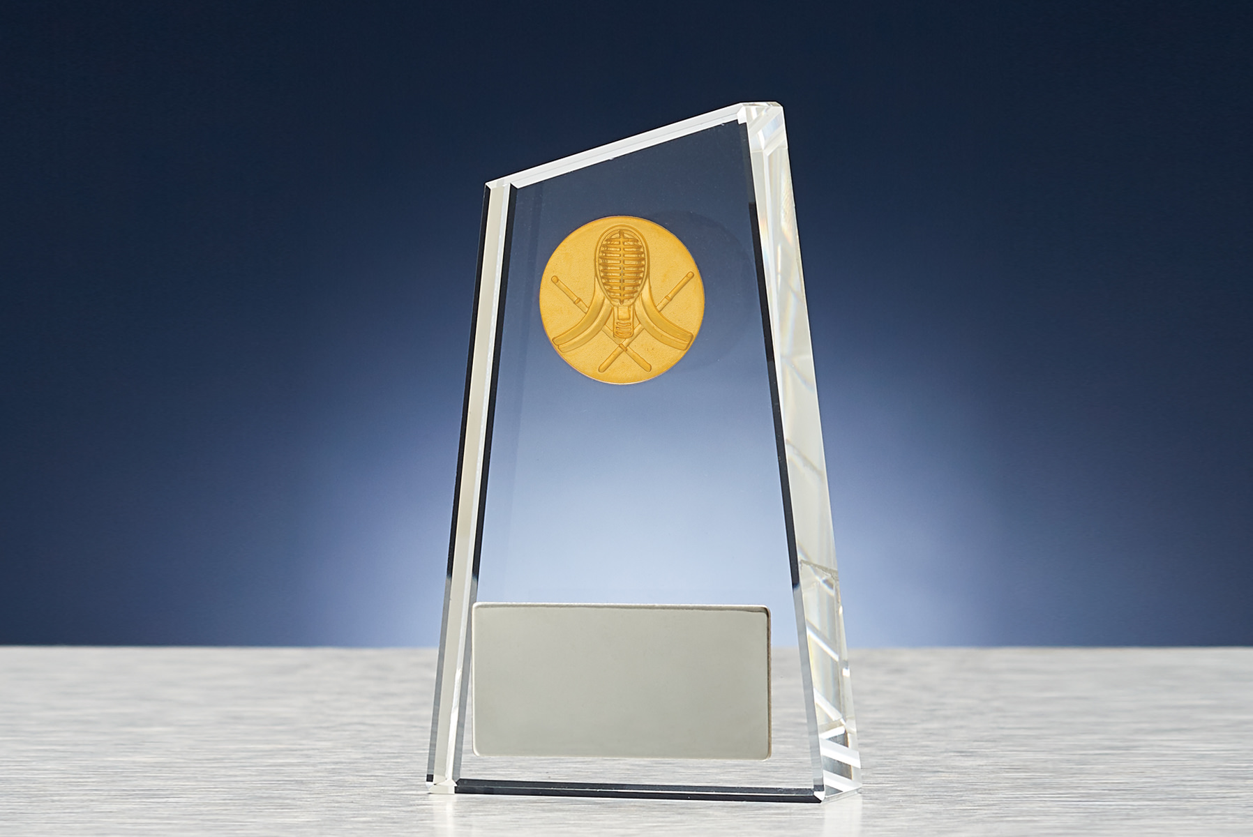 剣道大会専用クリスタルトロフィー JW-B-6013-kendo