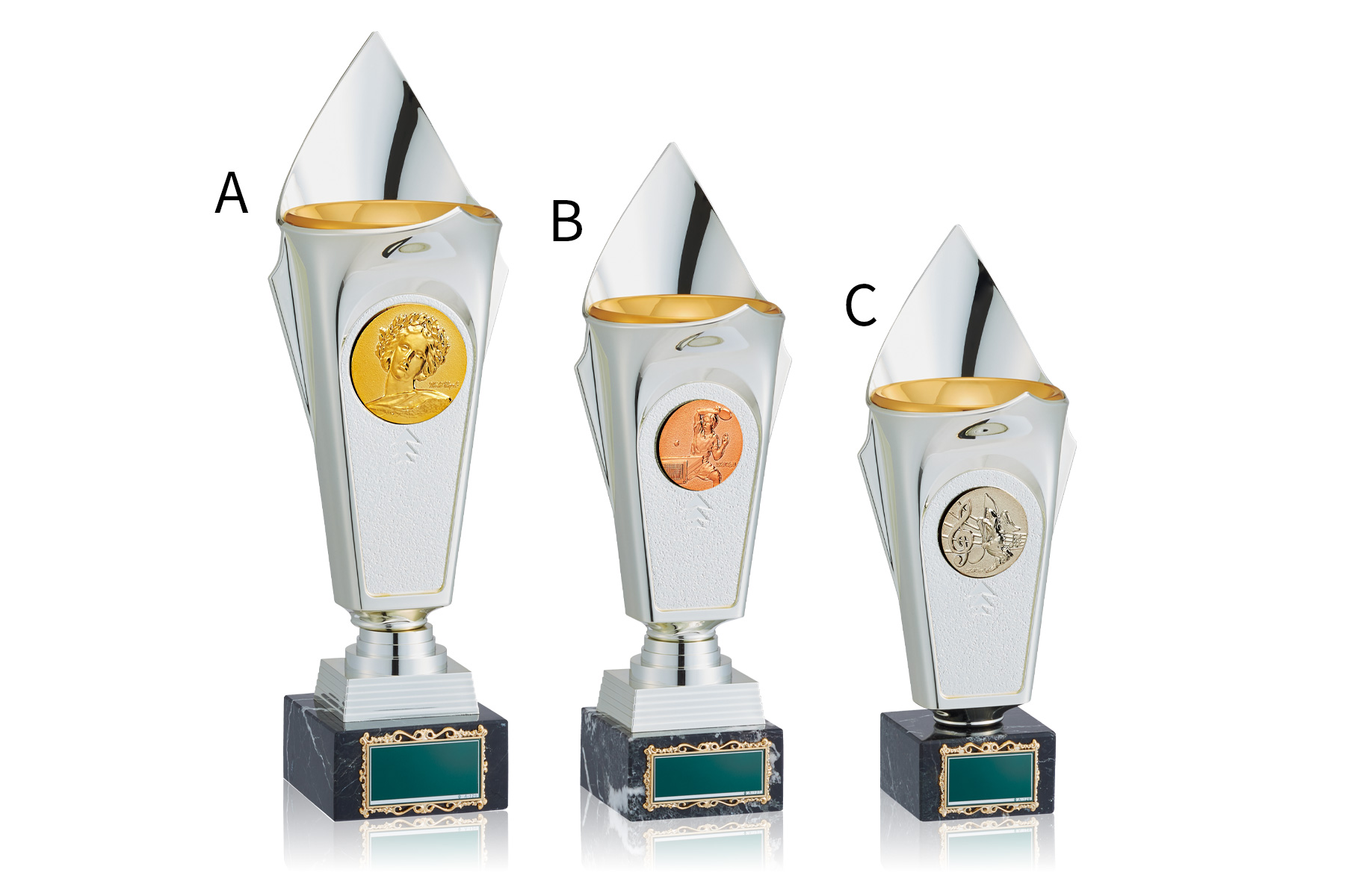 種目取替トロフィー JW-B-6037｜高さ28.0センチ～／重さ700g～