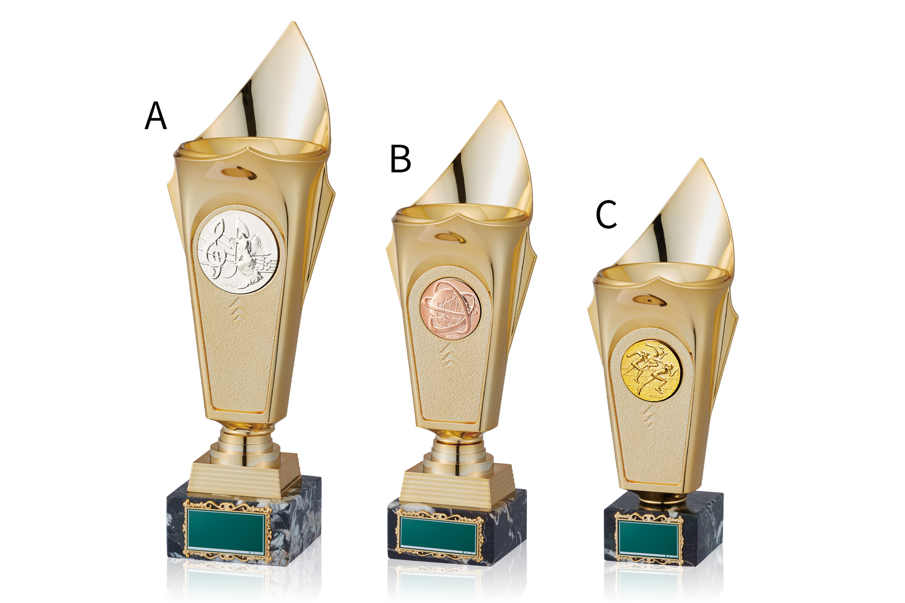 種目取替トロフィー JW-B-6038｜高さ28.0センチ～／重さ700g～