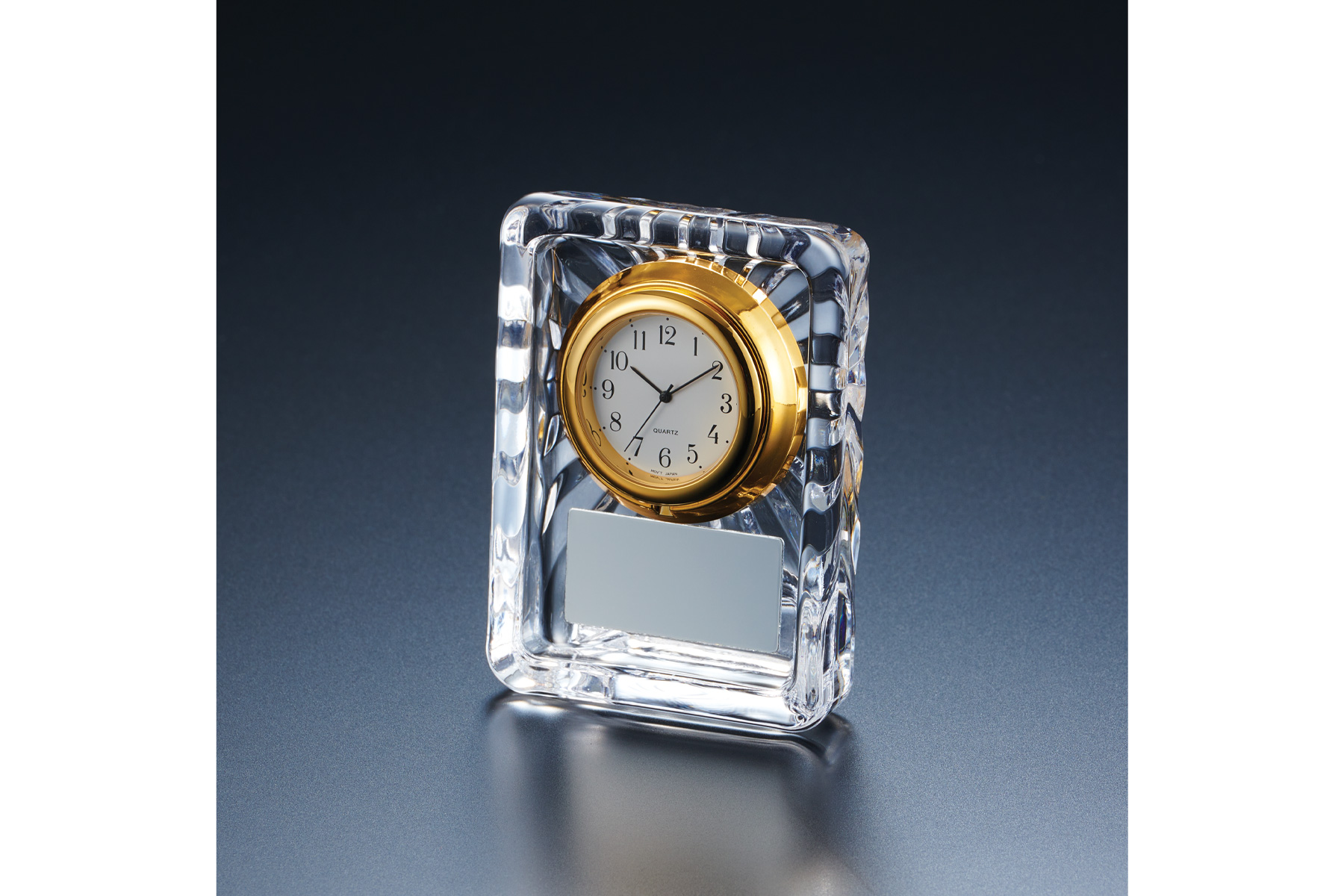 クリスタル時計 JW-BM-8191｜高さ8.5センチ【2～4営業日後発送】