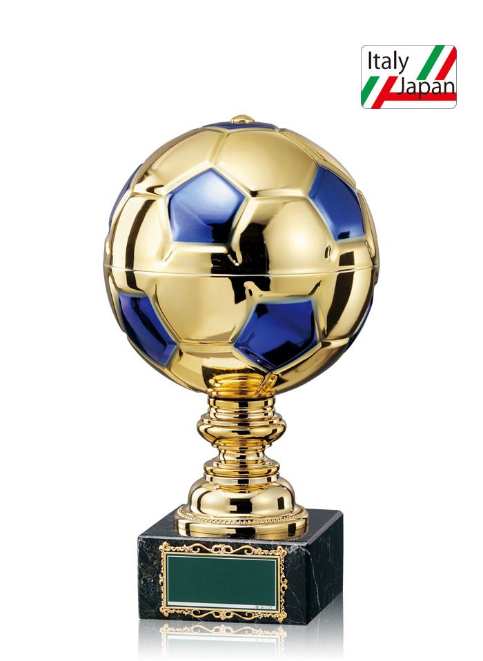 サッカーボールトロフィー（ブルー）　JW-BT-2328