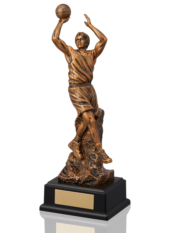バスケ専用ブロンズトロフィー JW-BT-2336