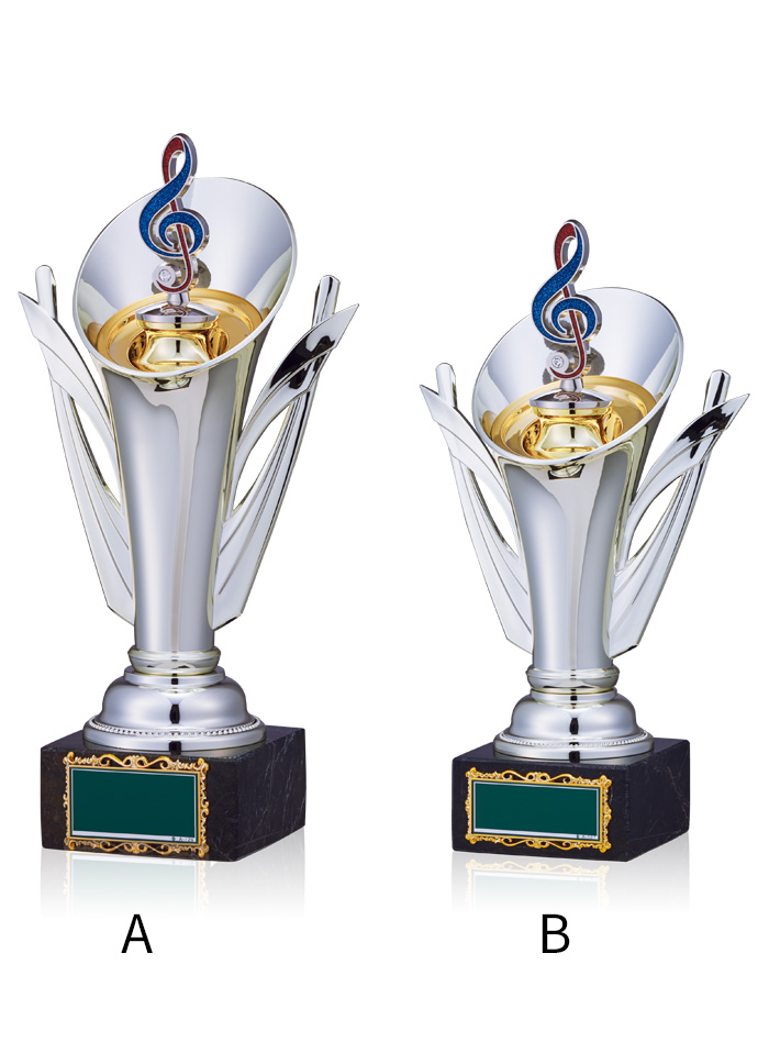 音楽用クリスタルトロフィー JW-BT-2345｜高さ23.0センチ～／重さ650g～