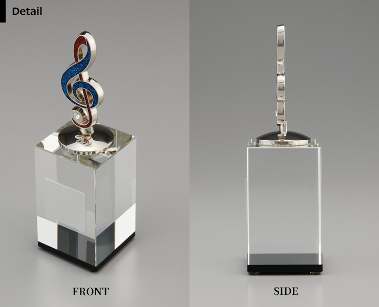 音楽用クリスタルトロフィーの詳細 JW-BT-2347