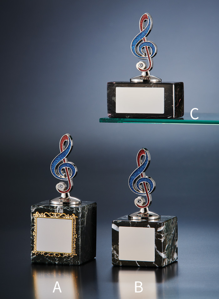 音楽用ブロンズトロフィー JW-BT-2348｜高さ12.0センチ／重さ450g～