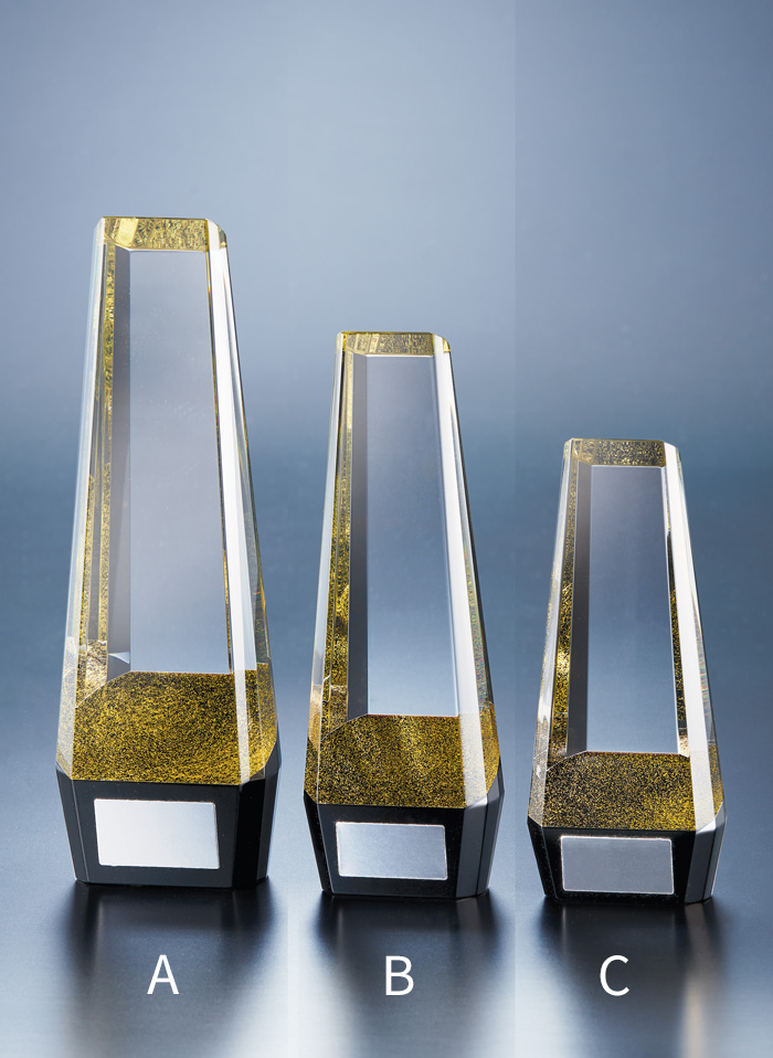 クリスタルトロフィー JW-BW-2029｜高さ16.0センチ～／重さ720g～