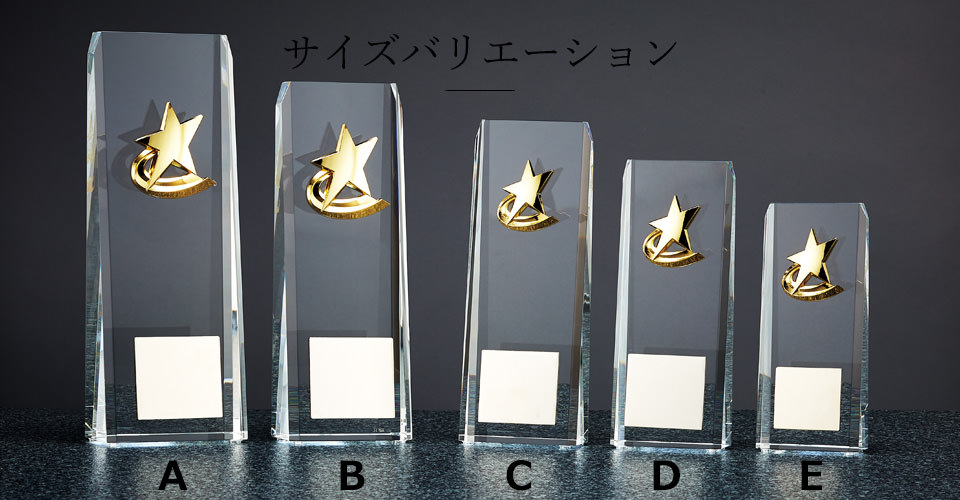 ゴールドスタークリスタルトロフィー JW-BW-2056