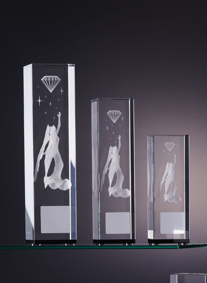 クリスタルトロフィーJW-BW-2120｜高さ15.0センチ～【2～4営業日後発送】