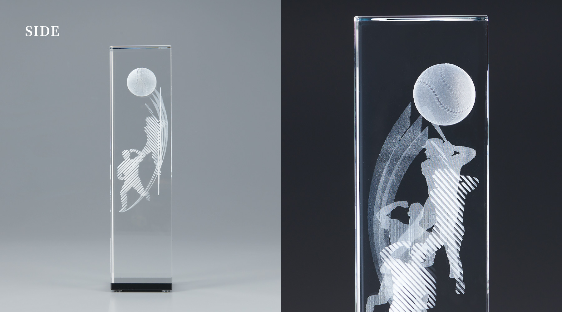 野球トロフィーの加工デザインのご紹介 JW-BW-2290