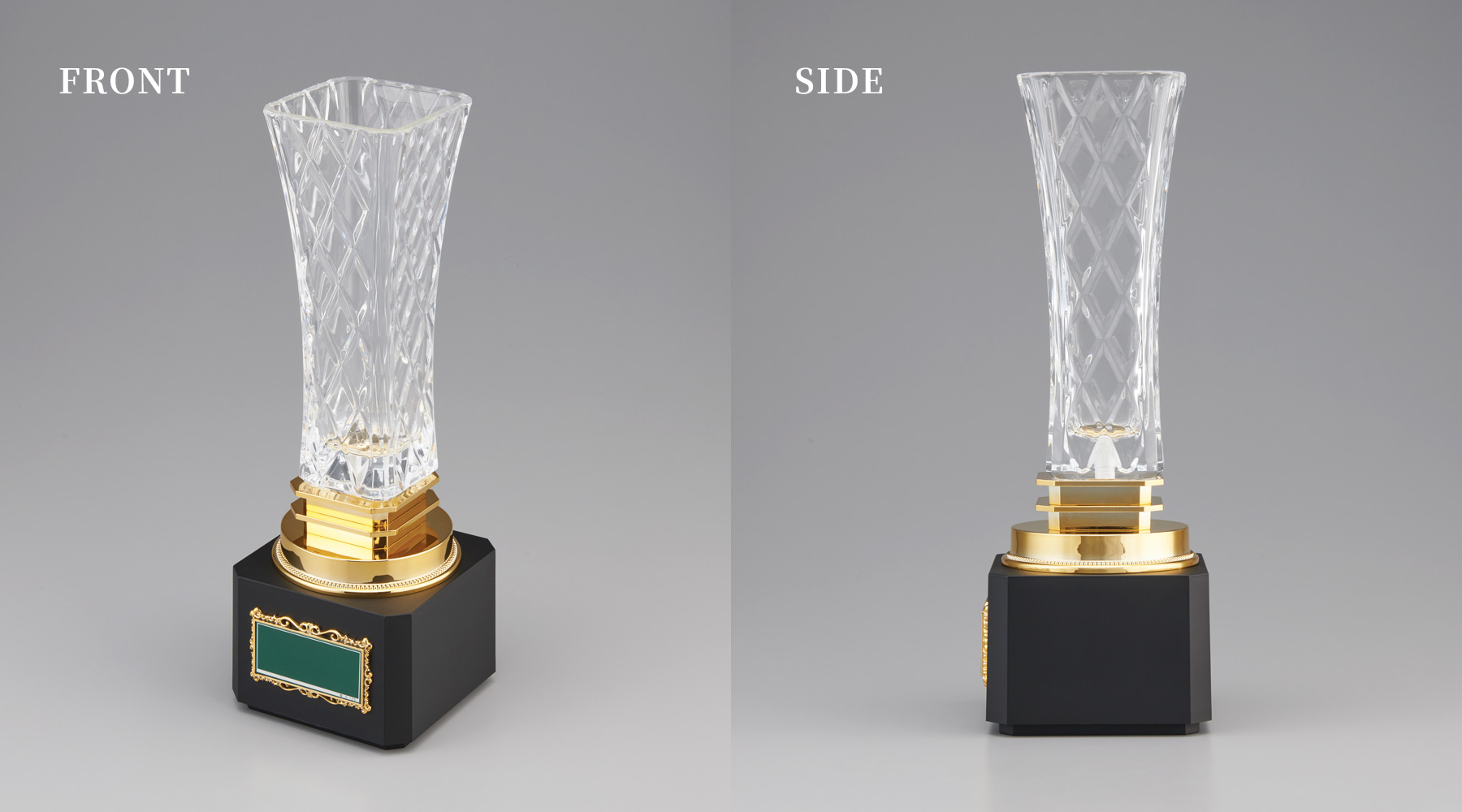 ガラス製の美しい優勝カップの詳細紹介　JW-EW-1015