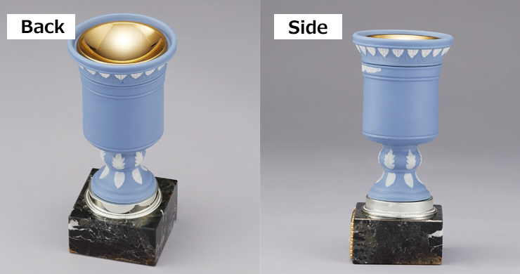 陶器製優勝カップ側面、背面画像 JW-EW-1150