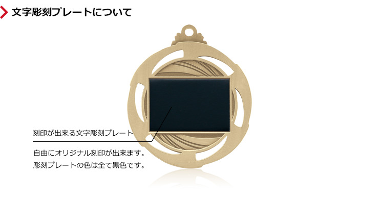 メダル裏面の文字彫刻プレートのご紹介 JW-GM