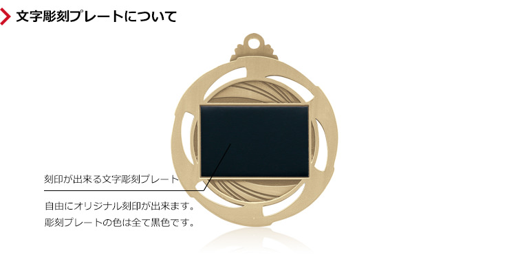 メダル裏面の文字彫刻プレートのご紹介 JW-GM