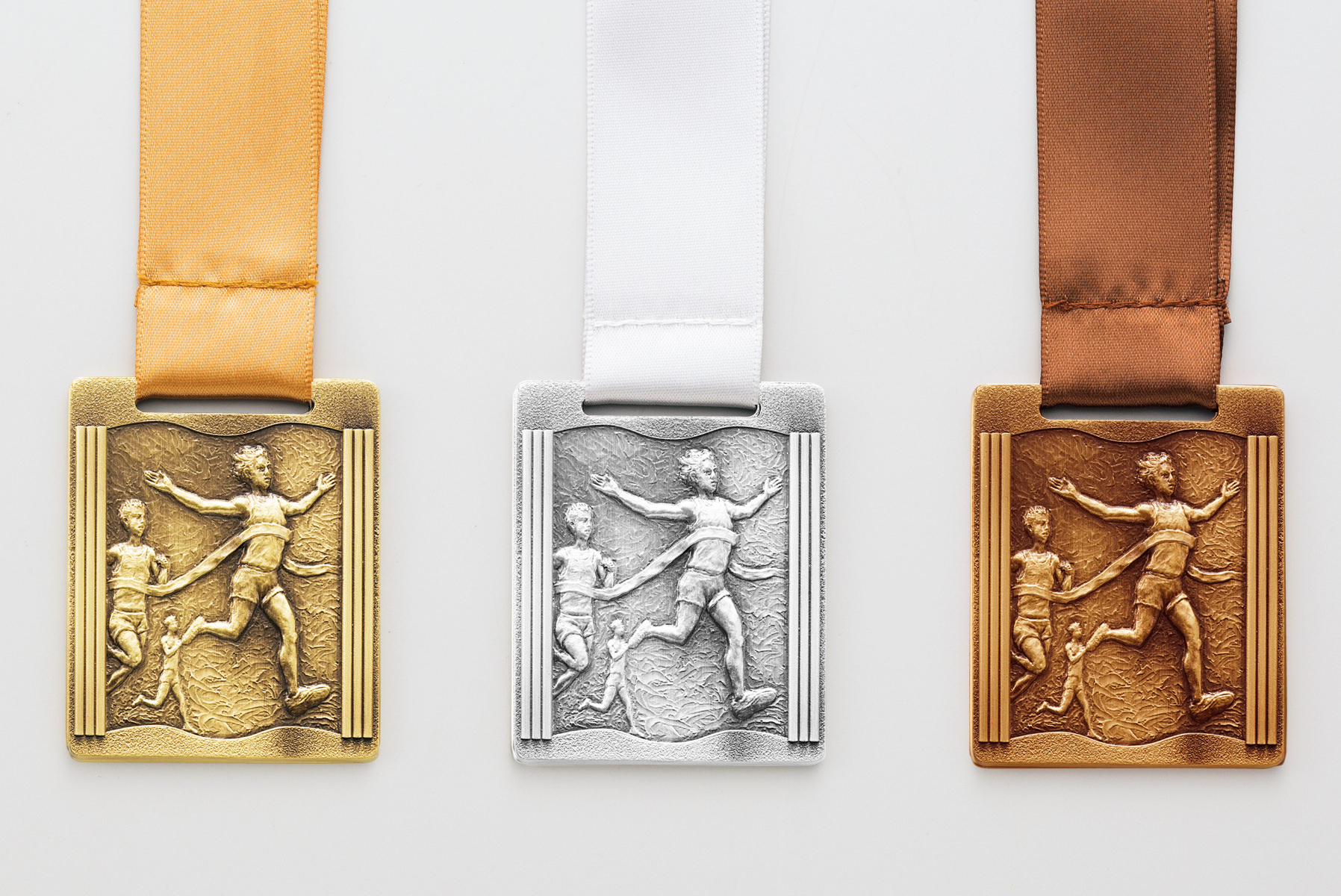 陸上用真鍮古美仕上げの種目取替えメダル　JW-MQ-athletics