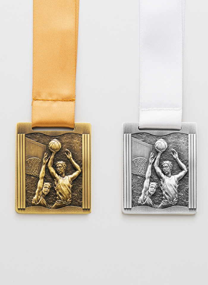 バスケットボール表彰用のスタイリッシュメダル JW-MQ-basketball