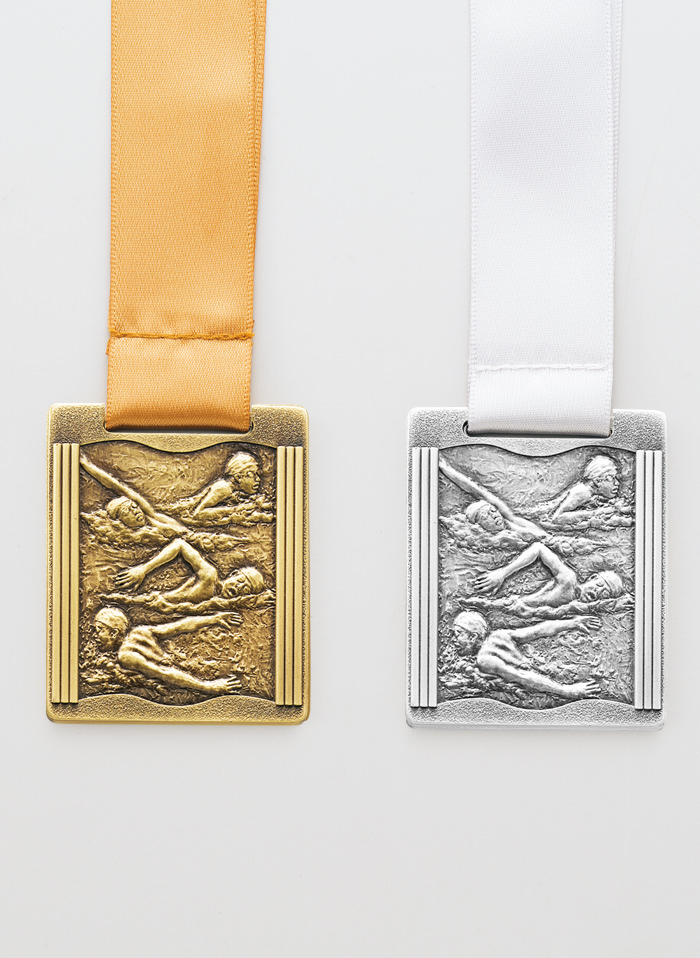 水泳大会用のスタイリッシュ表彰メダル JW-MQ-swimming