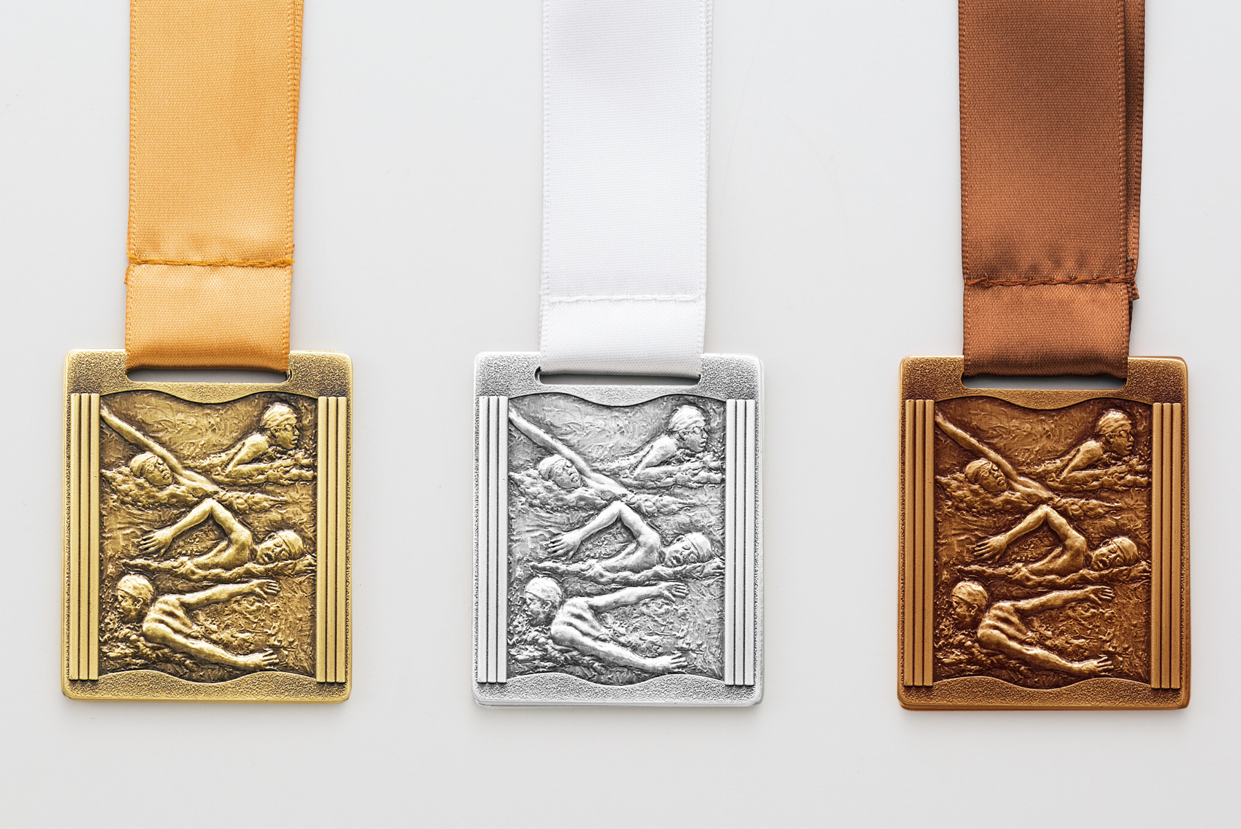 水泳大会用のスタイリッシュ表彰メダル JW-MQ-swimming