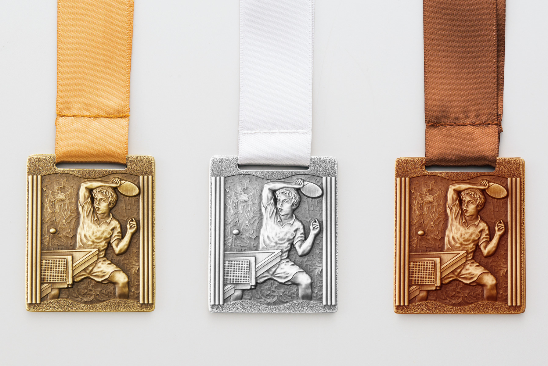 格安価格の長方形卓球メダル JW-MQ-tabletennis