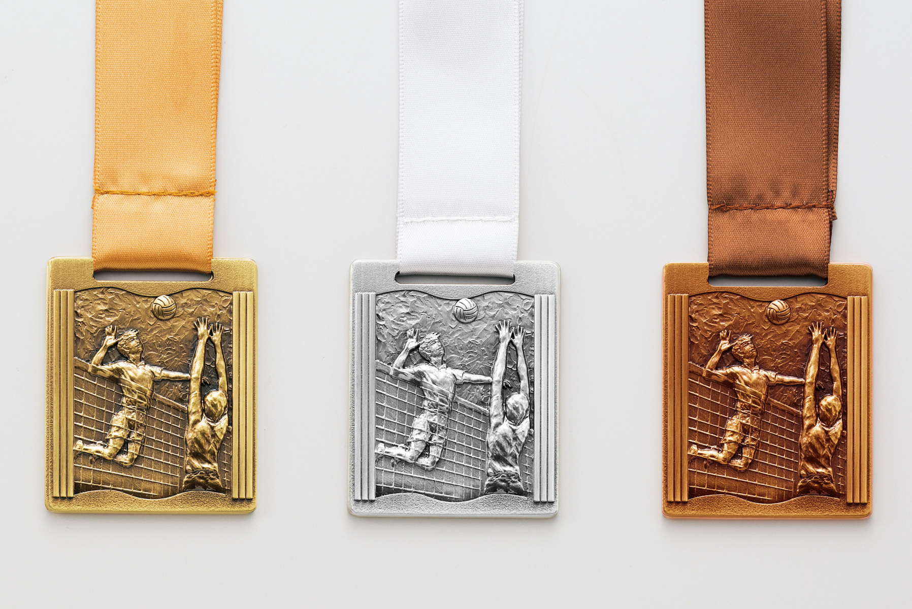 バレーボールのアンティークメダル JW-MQ-volleyball