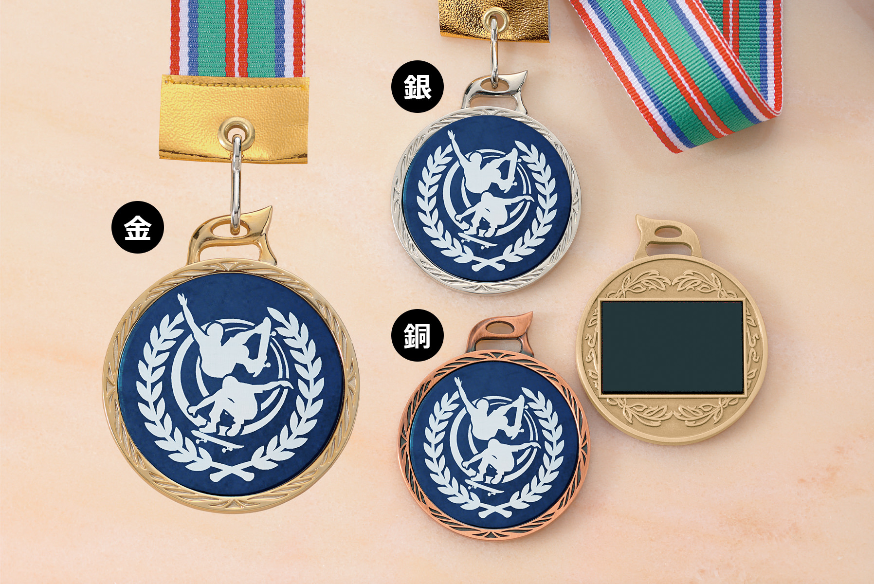 小中学生におすすめのスケートボードメダル　JW-MR-123-skateboard