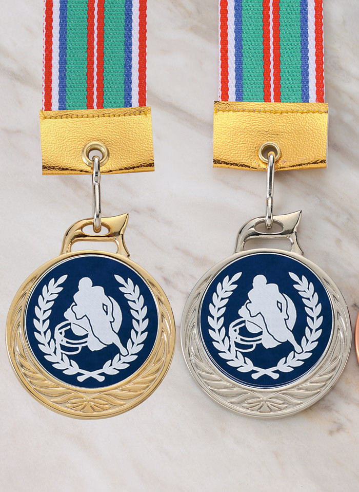 アメリカンフットボール大会のシルエットメダル JW-MR-126-ball-other