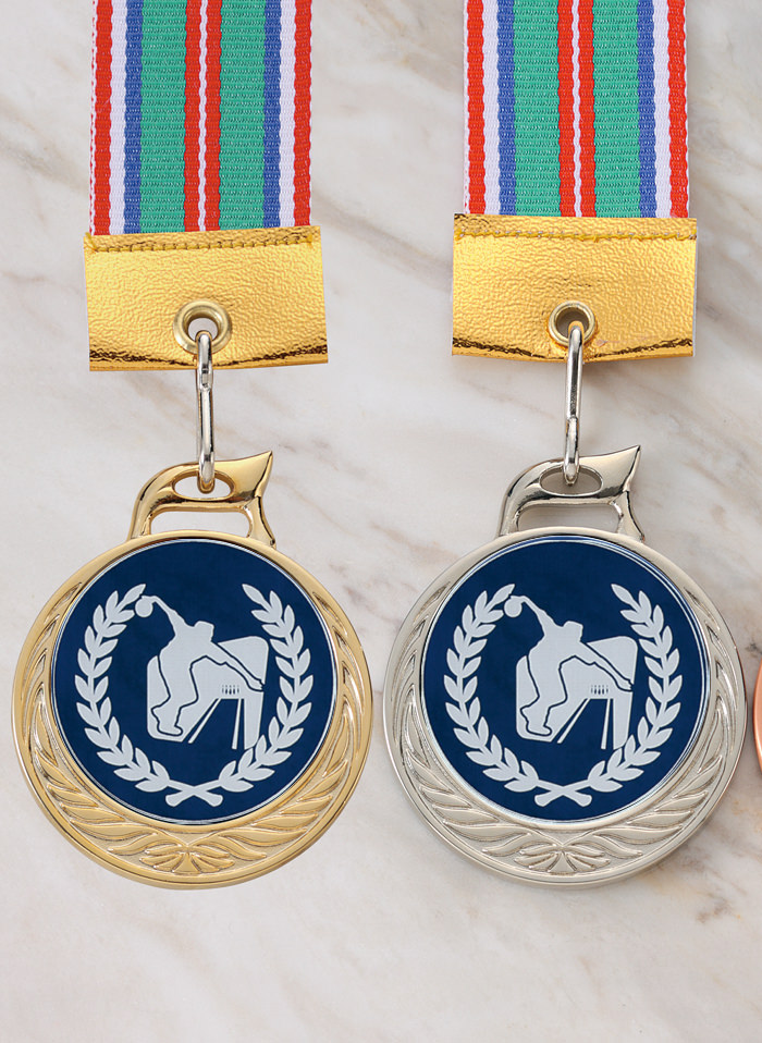 コンパクトサイズの格安ボウリングメダル　JW-MR-126-bowling