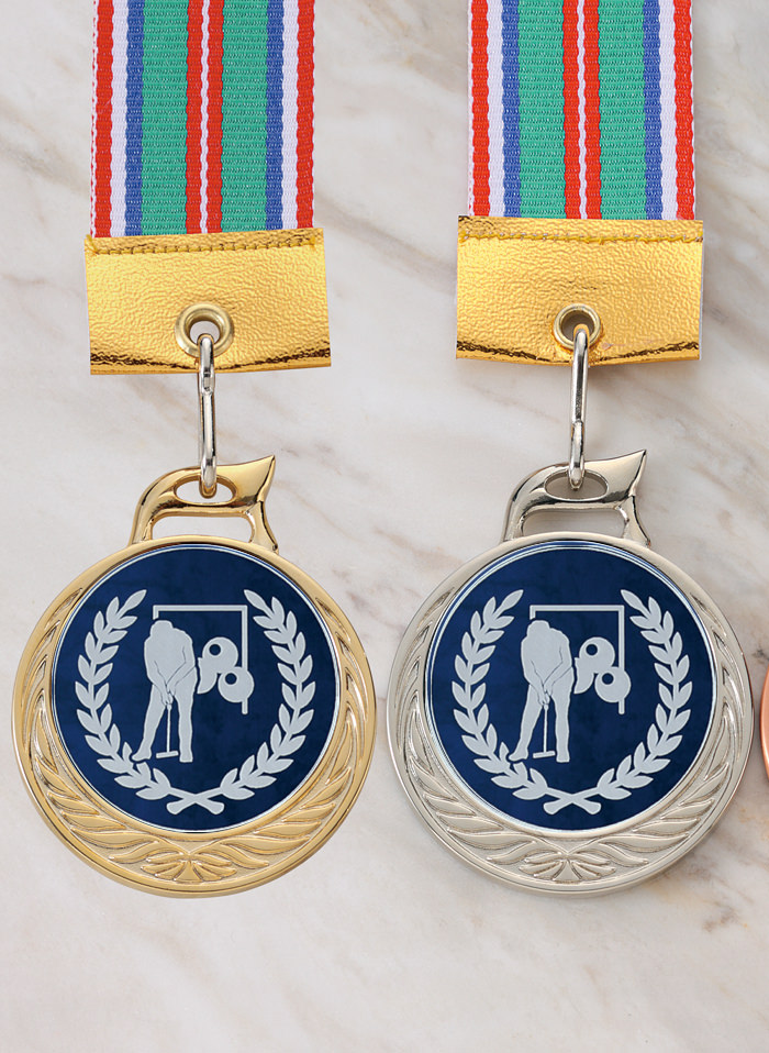 予算に応じてケースが選べるゲートボールメダル　JW-MR-126-gateball