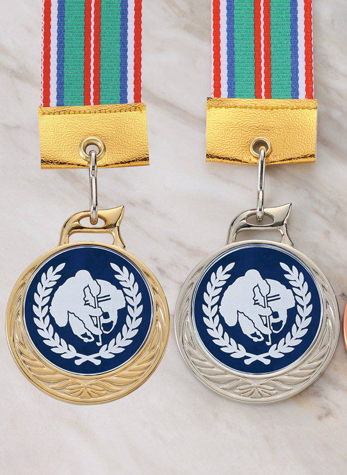 アイスホッケー・グランドホッケー専用の表彰メダル JW-MR-126-hockey