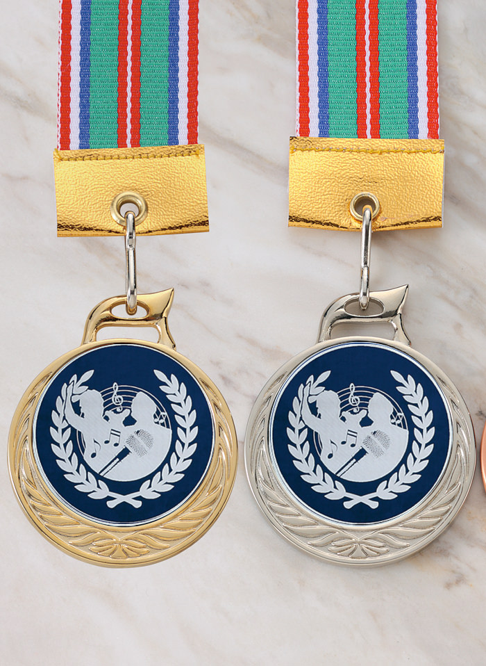 シルエットデザインのカラオケ専用メダル　JW-MR-126-karaoke