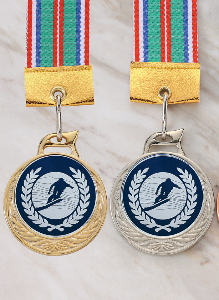 スノーボーダーが描かれたかっこいい格安メダル JW-MR-126-snowboard