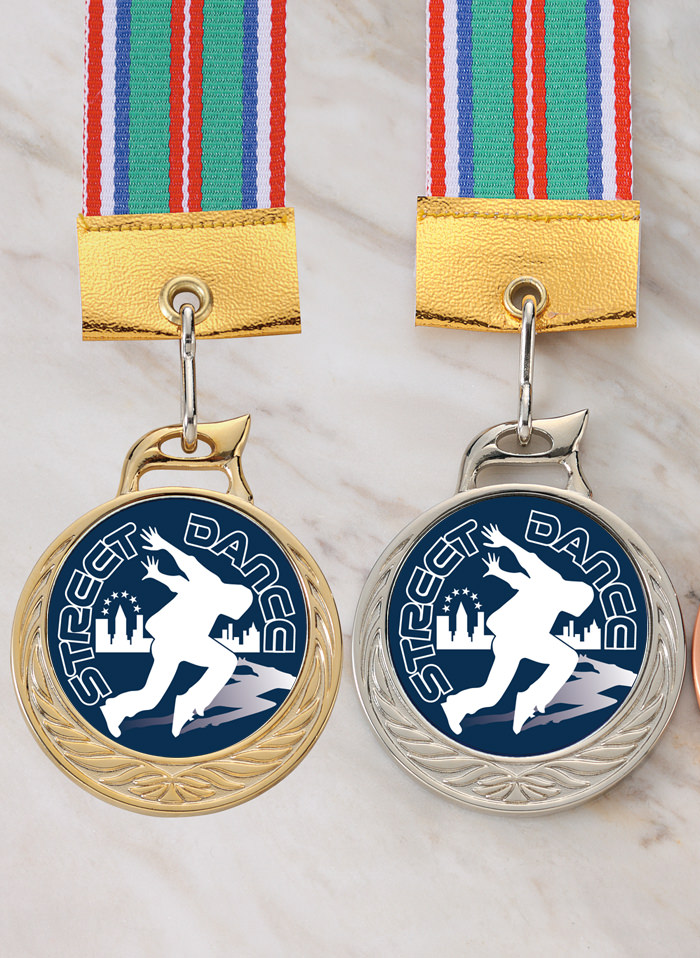 ストリートダンス大会用表彰メダル JW-MR-126-streetdance
