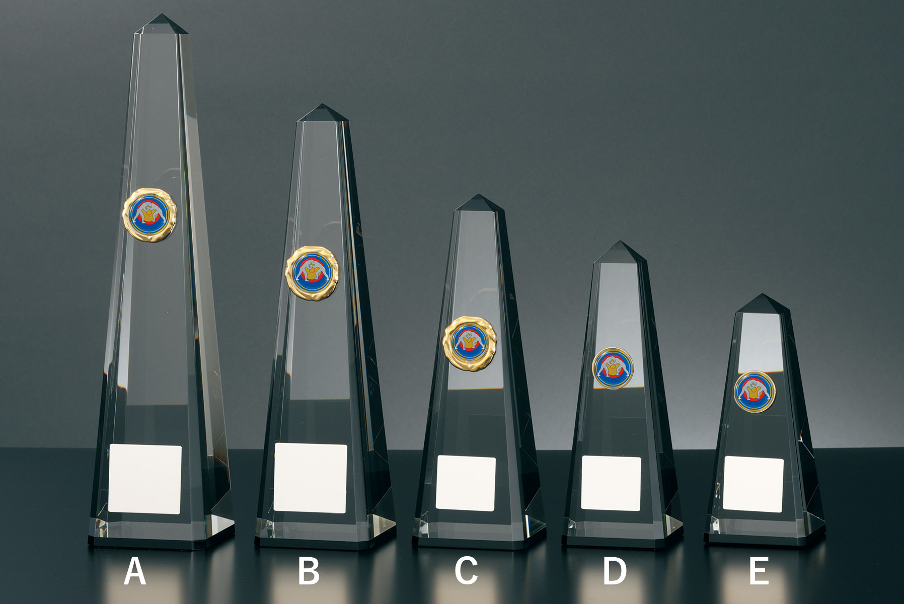 レスリング用のクリスタルトロフィー JW-RB-6064-wrestling