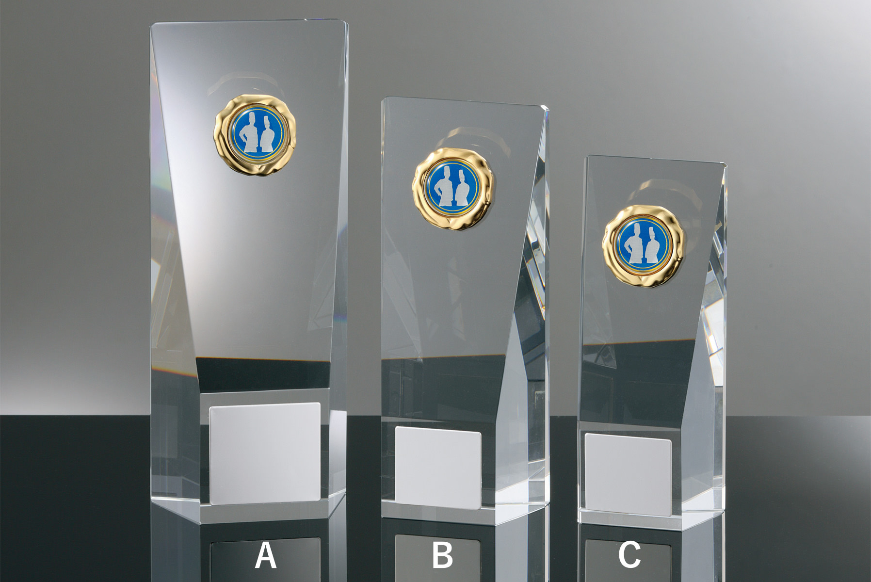 料理コンテストに人気のクリスタルトロフィー JW-RB-6065-cooking