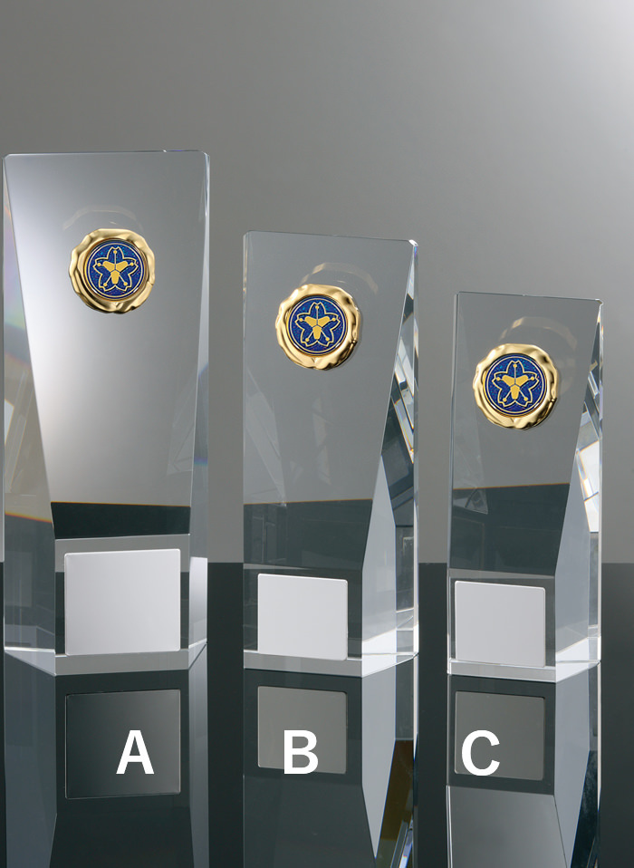 消防専用クリスタルトロフィー JW-RB-6065-firefighting