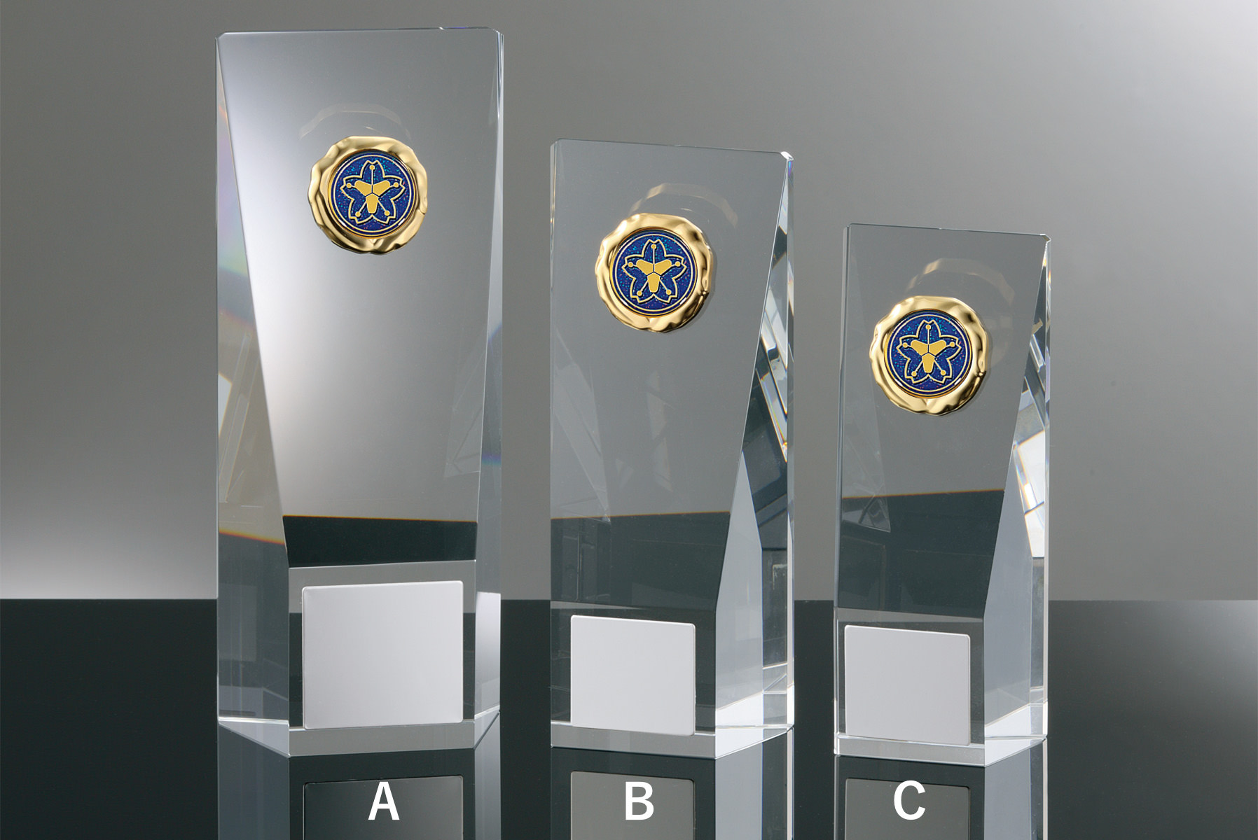 消防専用クリスタルトロフィー JW-RB-6065-firefighting