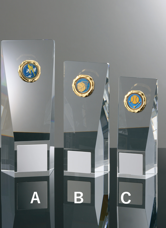 高級感抜群のクリスタルトロフィー JW-RB-6065