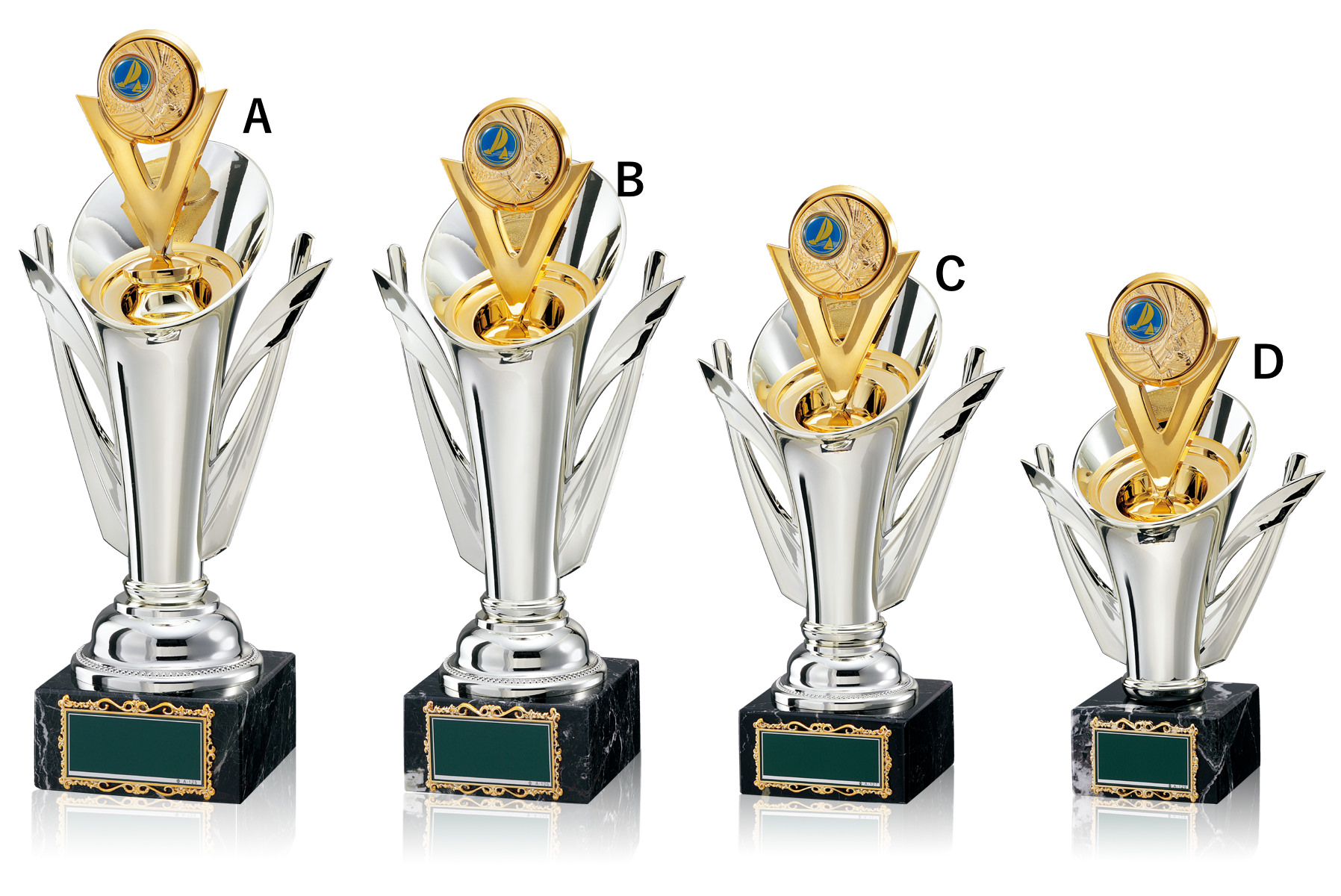 ヨット・カヌー・ボート用のブロンズトロフィー JW-RB-6074-yacht