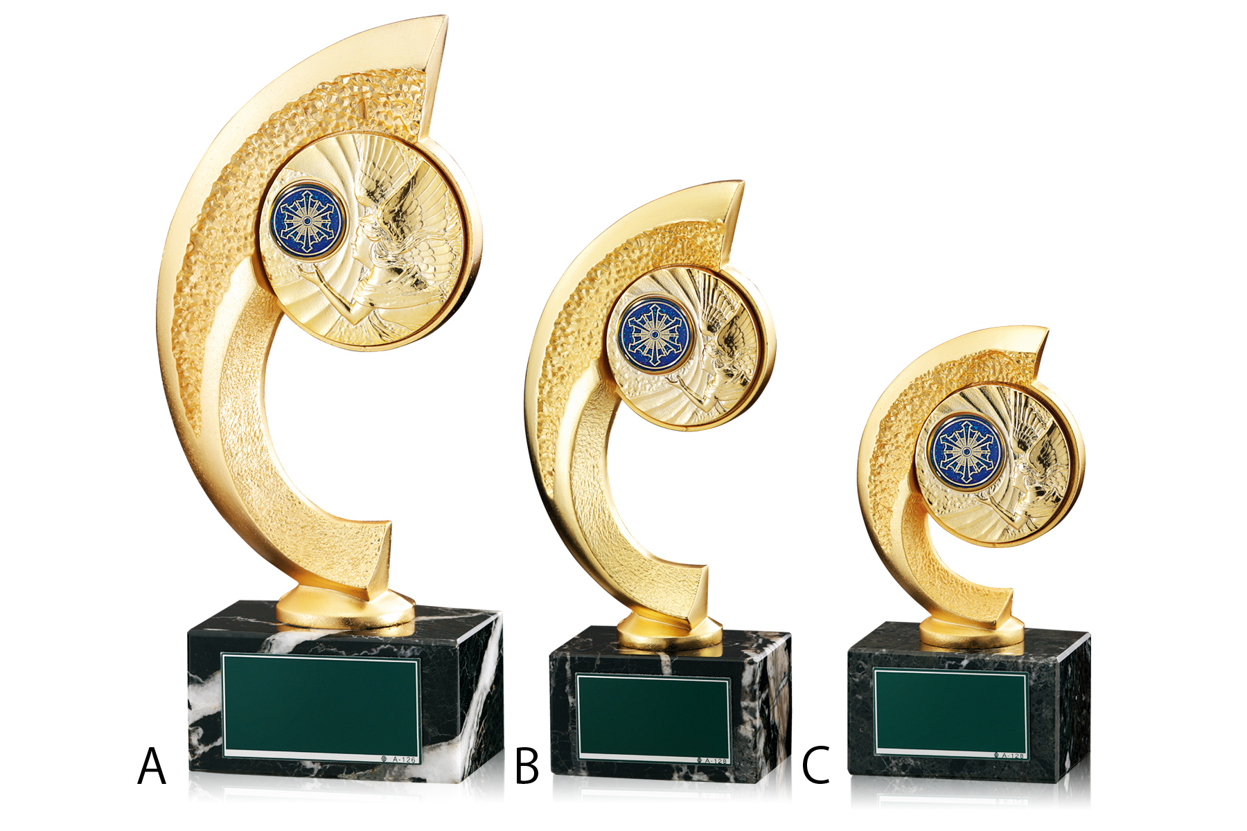 消防表彰でおすすめのコンパクトトロフィー　JW-RB-6080-firefighting